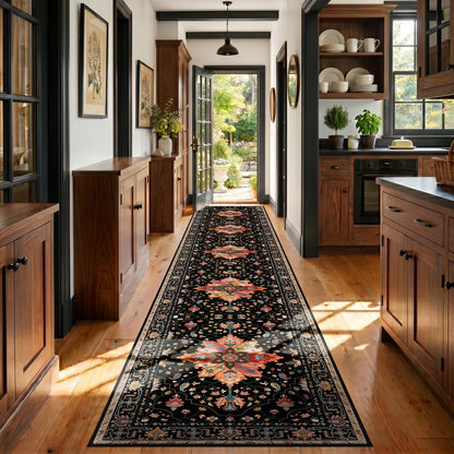 Washable Area Rug with Soft Non-Slip Backing