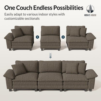 Modular Cloud Sectional Sofa for Living Room