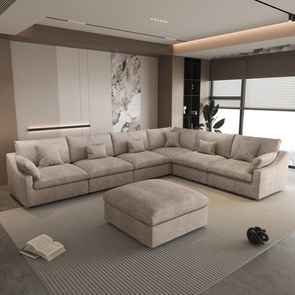 Linen Cloud Modular Sectional Sofa