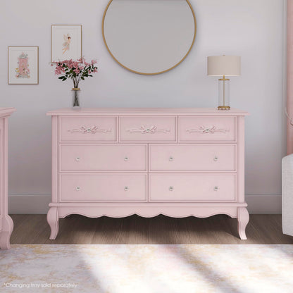 Aurora 7-Drawer Double Dresser with Elegant Detailing