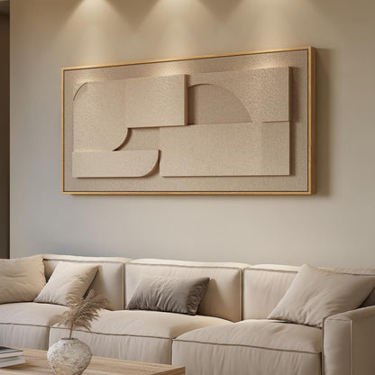 Extra Large 3D Framed Abstract Canvas Wall Art