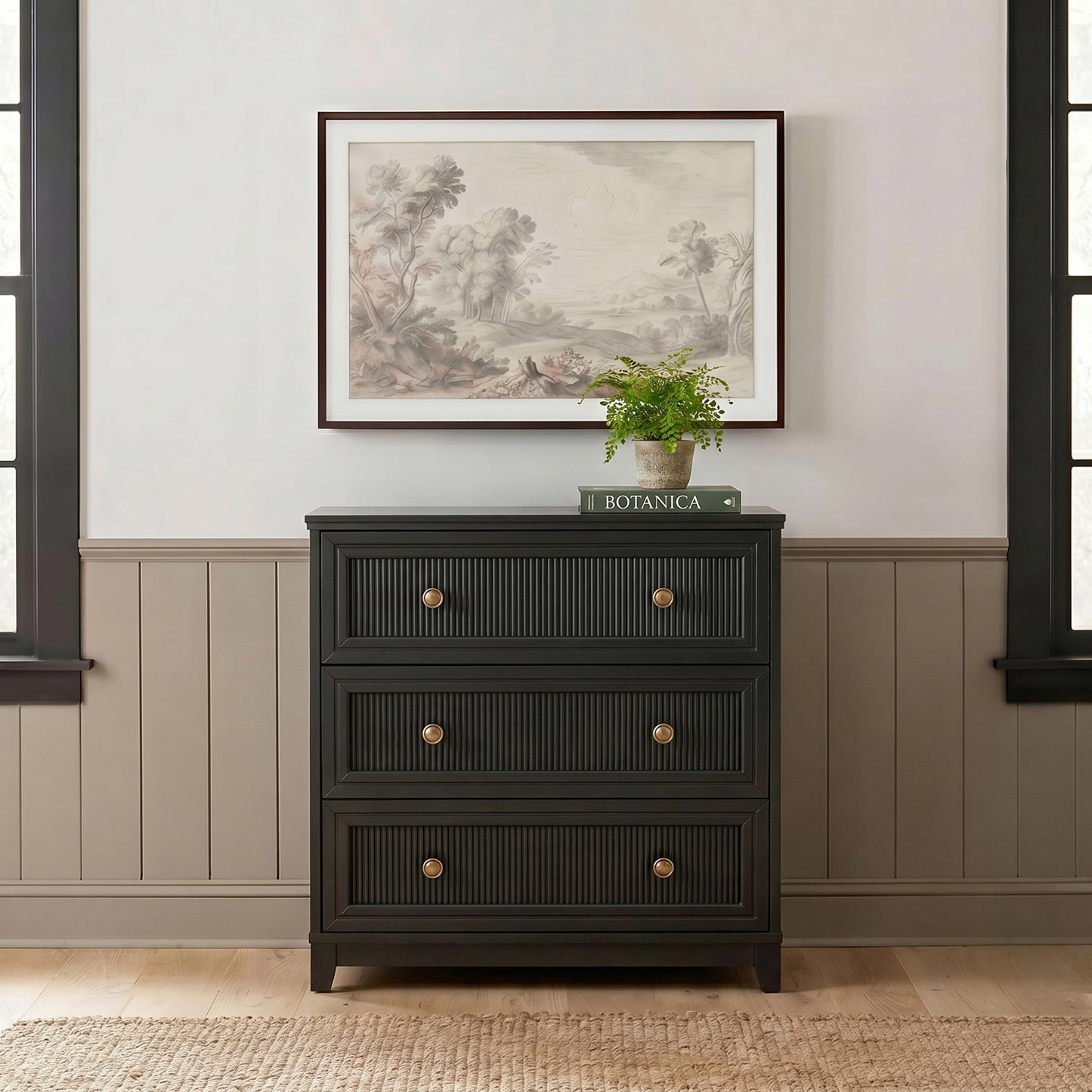 Martha Stewart Bedford Modular Fluted Storage Cabinet