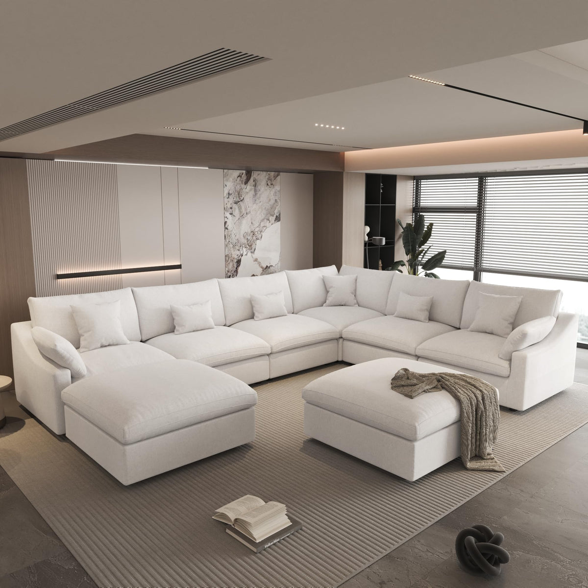 Linen Cloud Modular Sectional Sofa