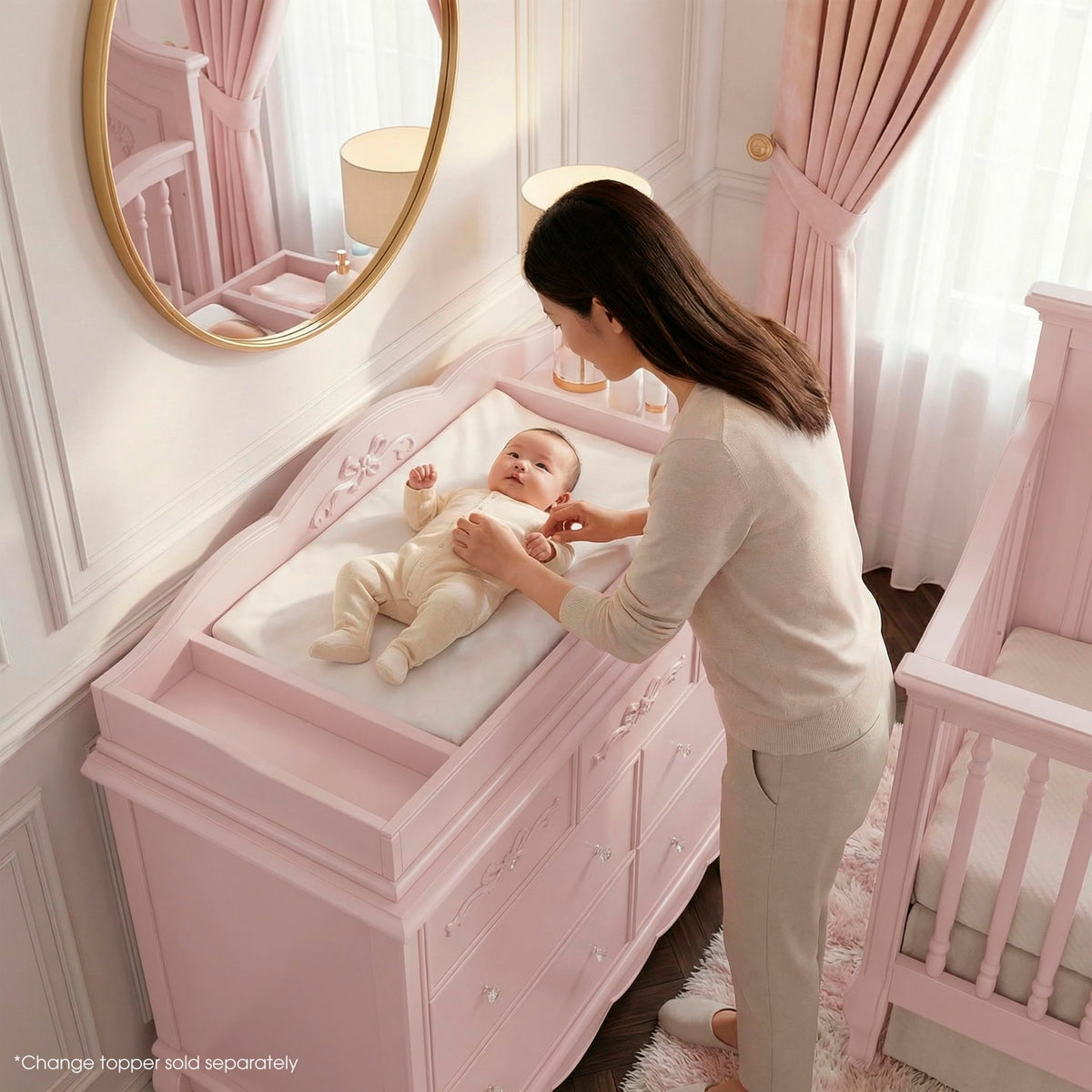 Aurora 7-Drawer Double Dresser with Elegant Detailing