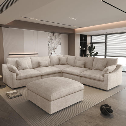 Linen Cloud Modular Sectional Sofa