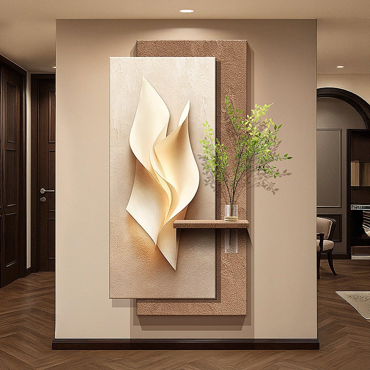 3D LED Sandstone Wall Art with Remote Control