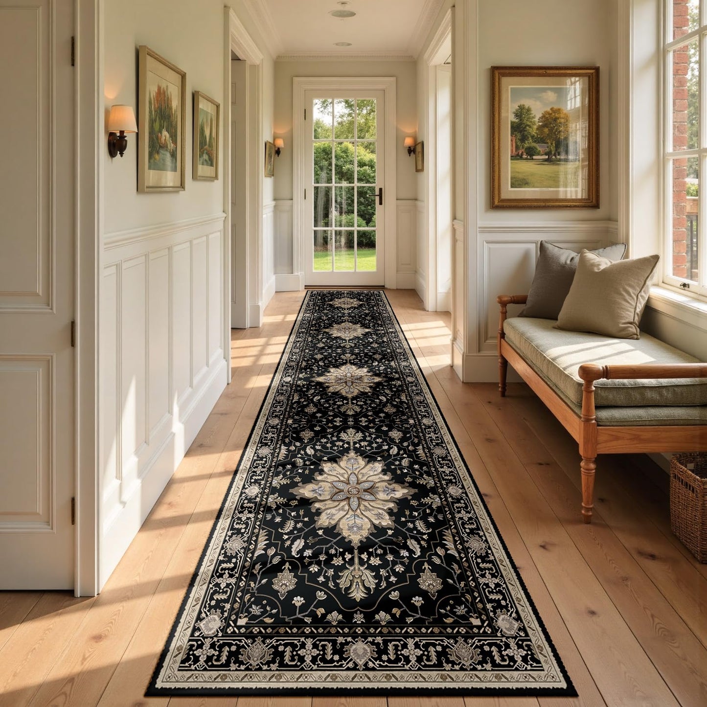 Washable Area Rug with Soft Non-Slip Backing