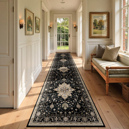 Washable Area Rug with Soft Non-Slip Backing