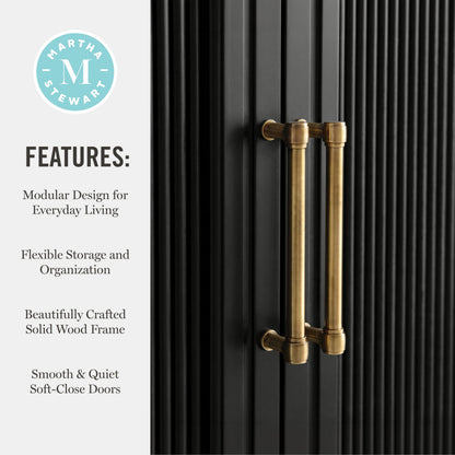 Martha Stewart Bedford Modular Fluted Storage Cabinet