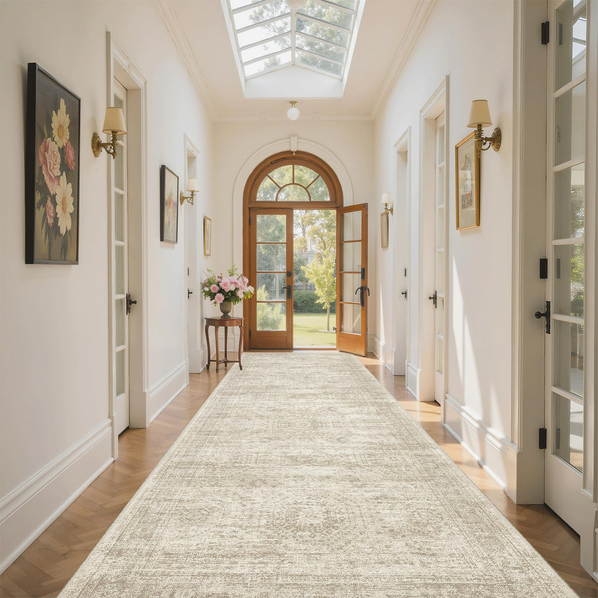 Washable Area Rug with Non-Slip Backing