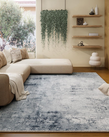 Washable Vintage Runner Rug with Non-Slip Backing