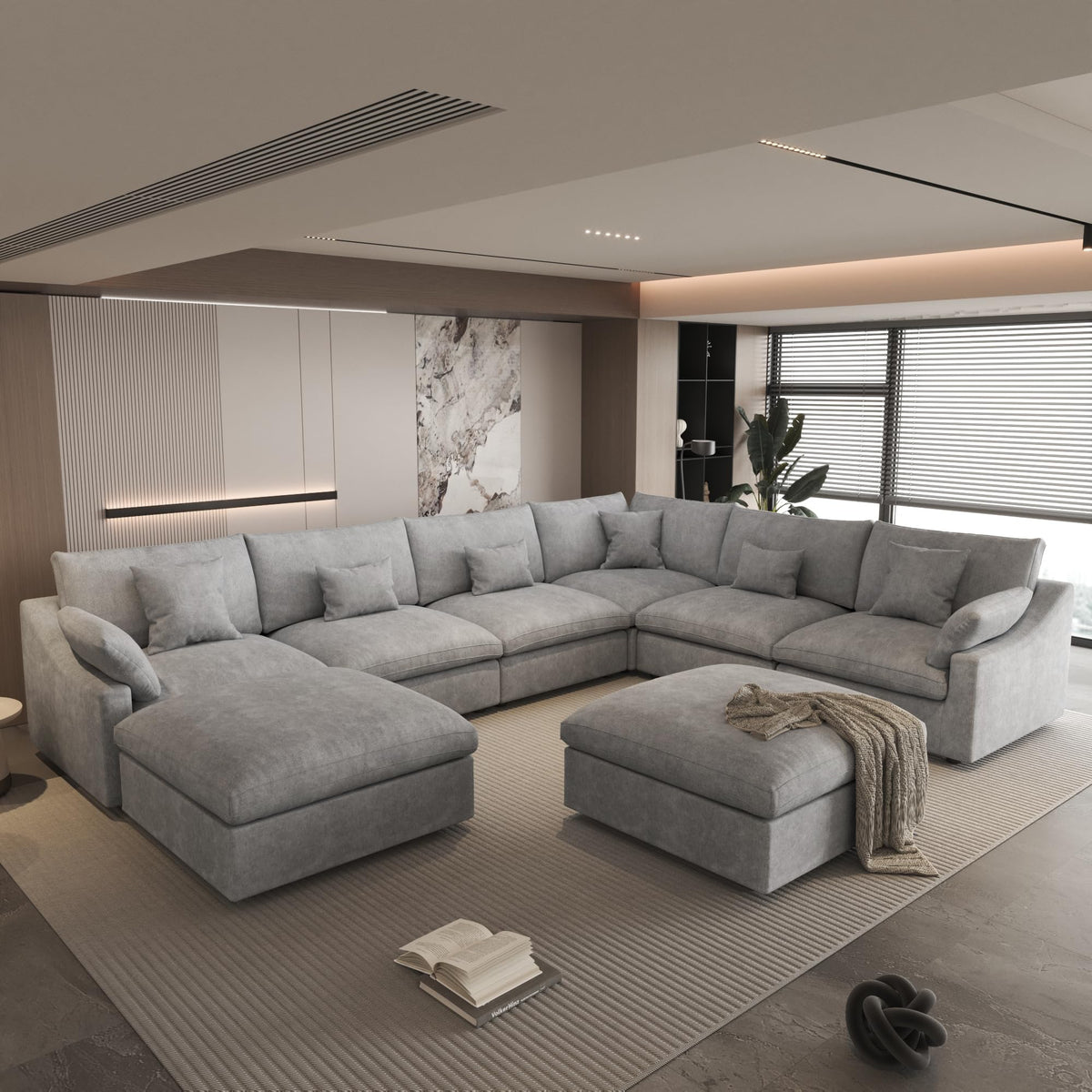 Linen Cloud Modular Sectional Sofa