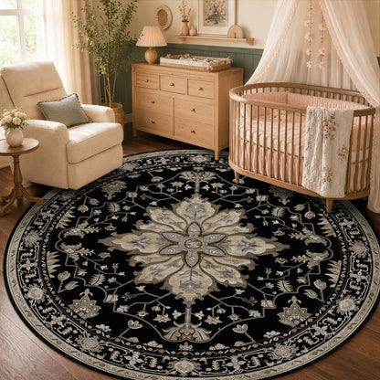 Washable Area Rug with Soft Non-Slip Backing