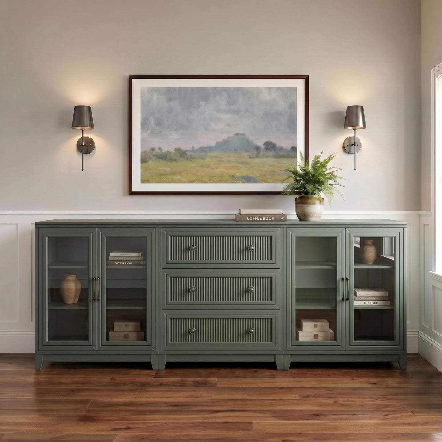 Martha Stewart Bedford Modular Fluted Storage Cabinet