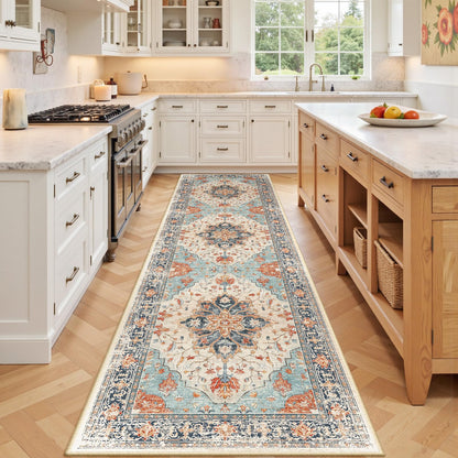 Washable Area Rug with Soft Non-Slip Backing