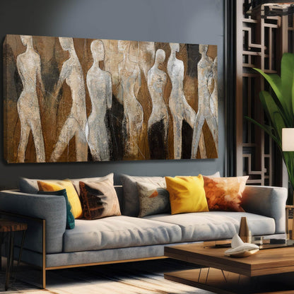 Green Woman & Tree Wall Art Print