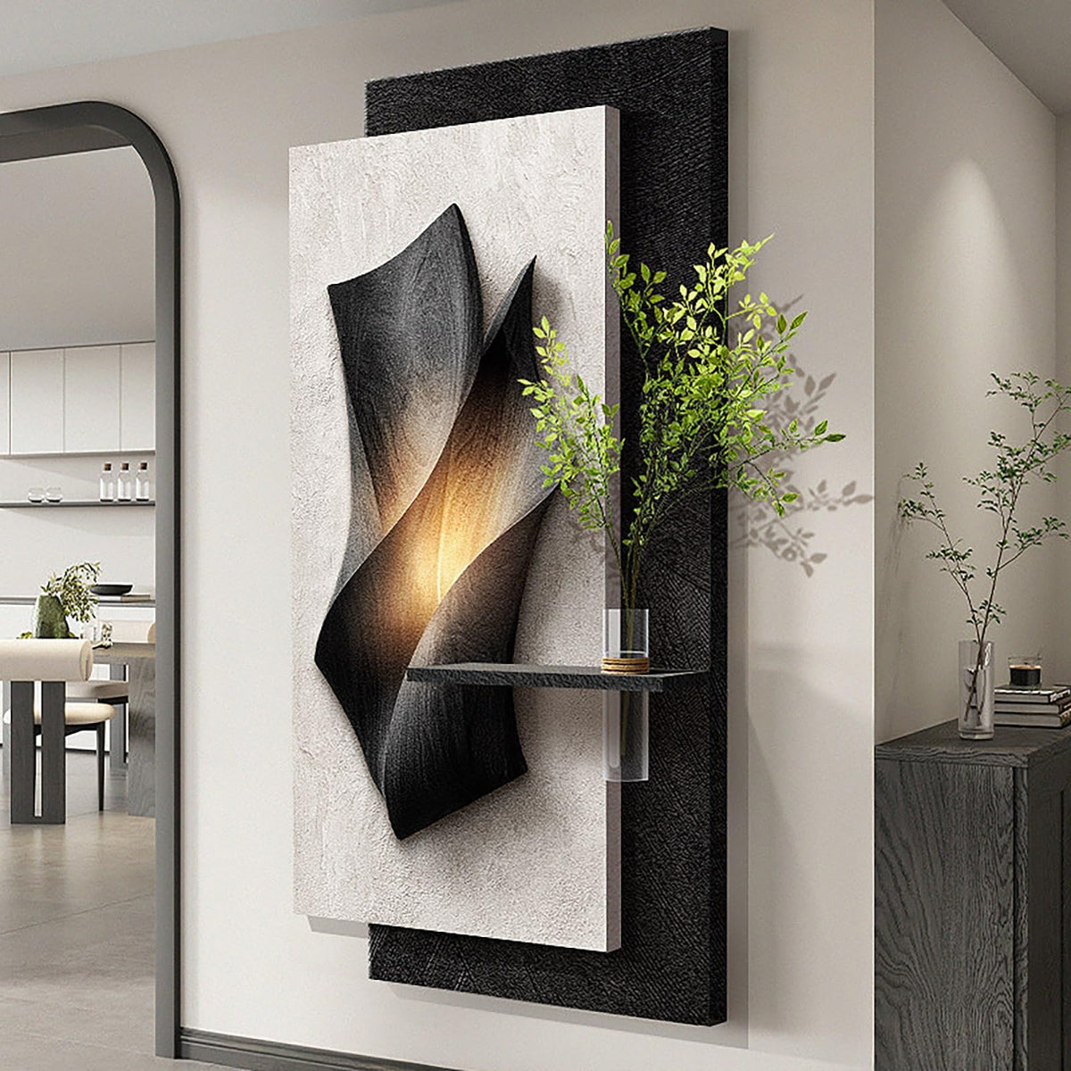 3D LED Sandstone Wall Art with Remote Control