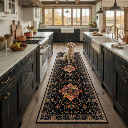 Washable Area Rug with Soft Non-Slip Backing