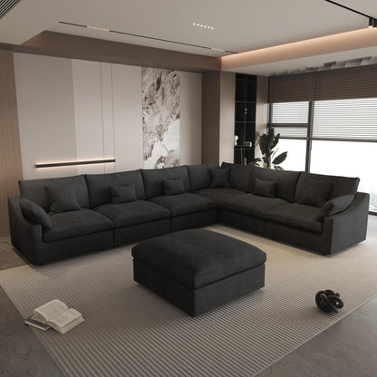 Linen Cloud Modular Sectional Sofa