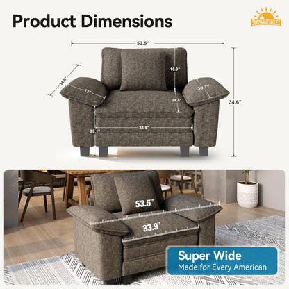 Shaped Modular Cloud Sectional Sofa