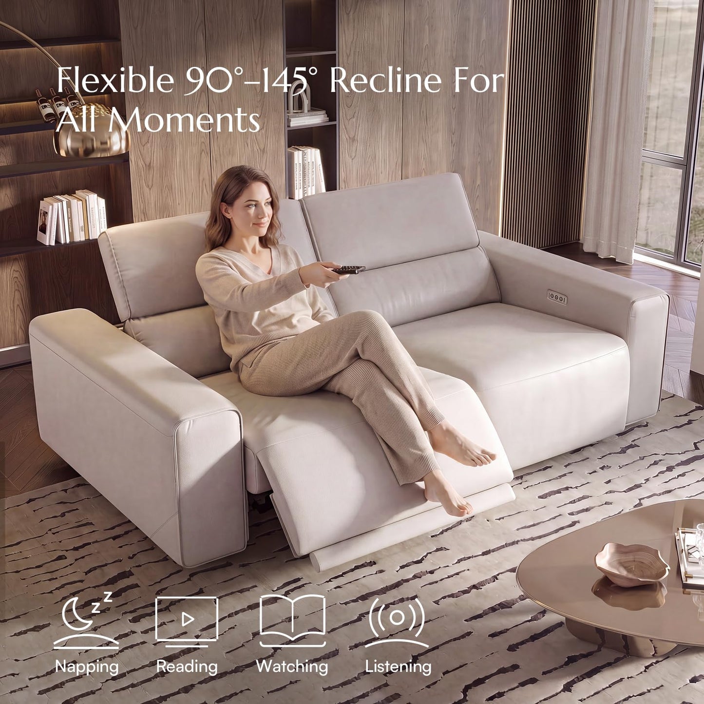 77-Inch Power Reclining Loveseat