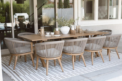 Portland Outdoor Dining Set with Modern Design