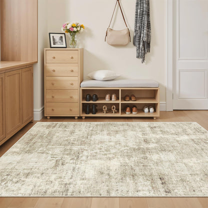 Washable Area Rug with Non-Slip Backing