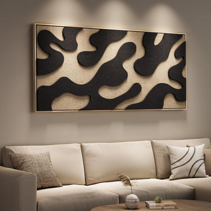 Extra Large 3D Framed Abstract Canvas Wall Art