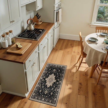 Washable Area Rug with Soft Non-Slip Backing