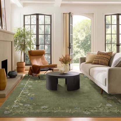 Washable Vintage Runner Rug with Non-Slip Backing