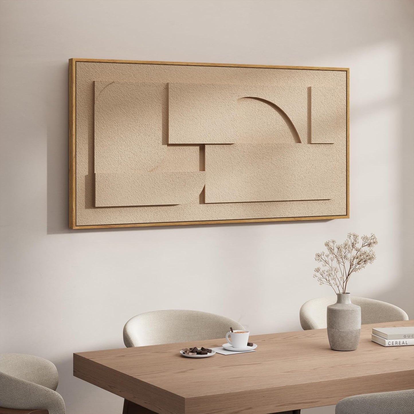 Extra Large 3D Framed Abstract Canvas Wall Art