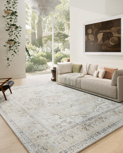 Washable Vintage Runner Rug with Non-Slip Backing