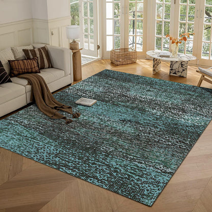 Washable Vintage Tribal Area Rug with Non-Slip Backing