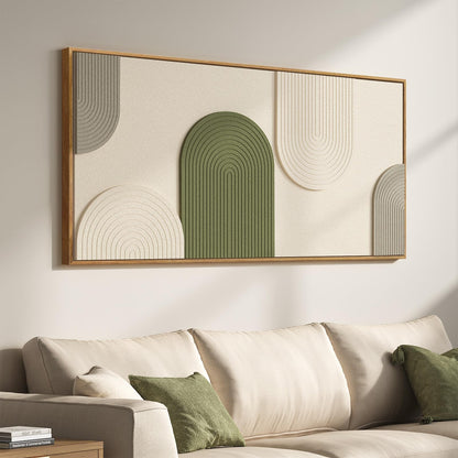 Extra Large 3D Framed Abstract Canvas Wall Art