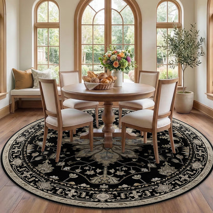 Washable Area Rug with Soft Non-Slip Backing