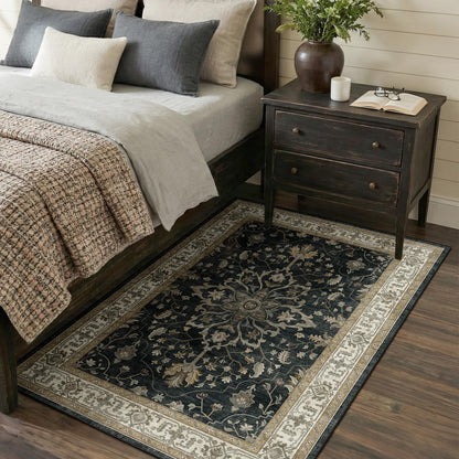 Washable Area Rug with Soft Non-Slip Backing