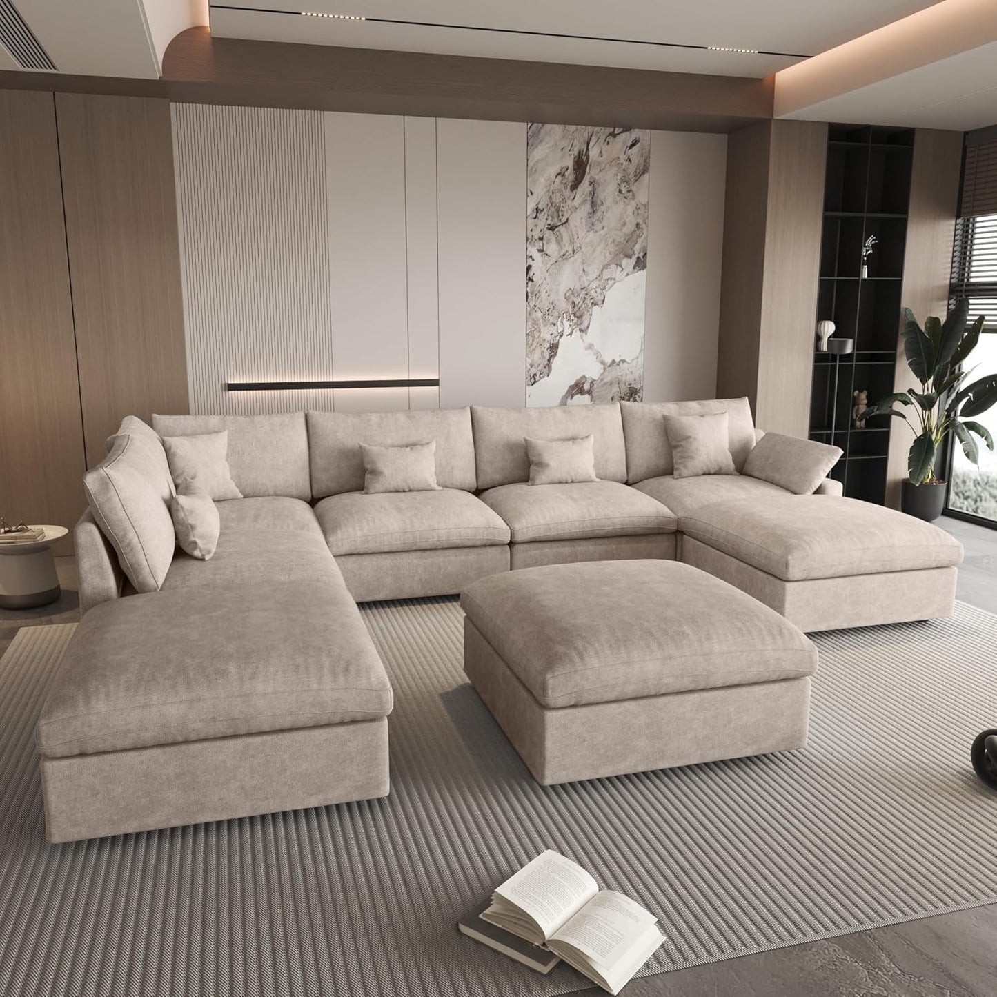 Linen Cloud Modular Sectional Sofa