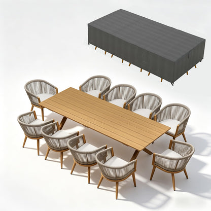 Portland Outdoor Dining Set with Modern Design