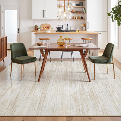 Washable Modern Area Rug with Non-Slip Backing