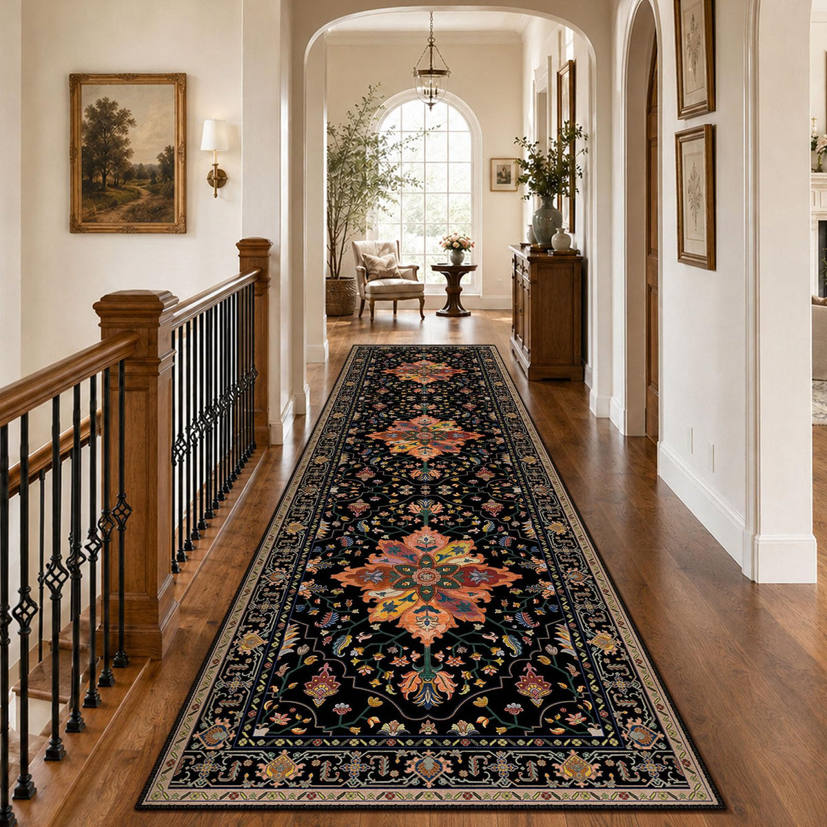 Washable Area Rug with Soft Non-Slip Backing