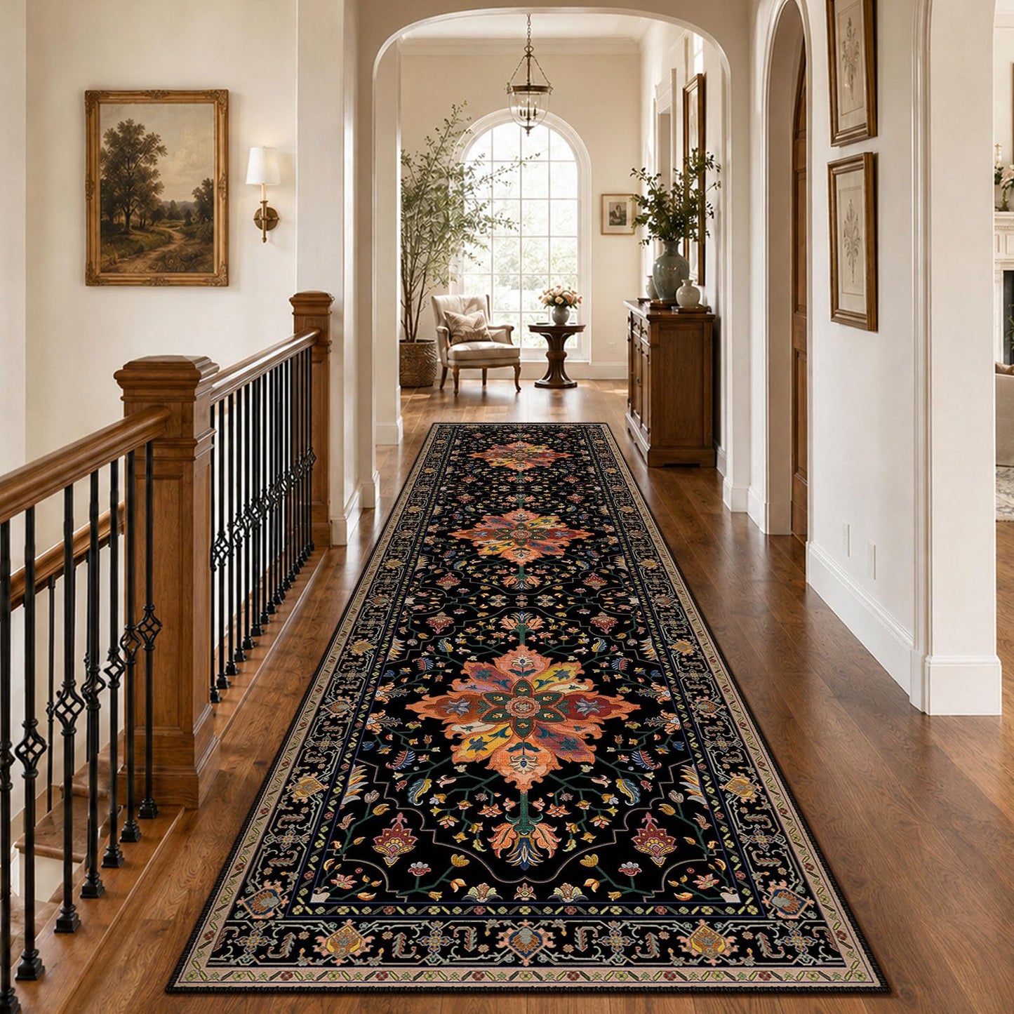 Washable Area Rug with Soft Non-Slip Backing
