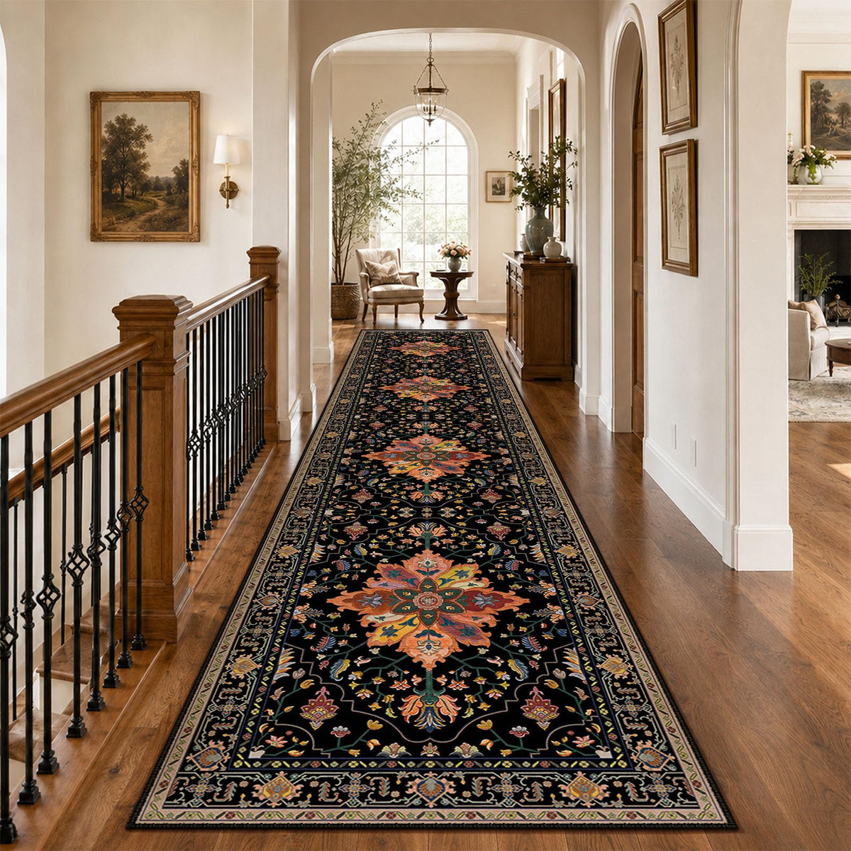 Washable Area Rug with Soft Non-Slip Backing