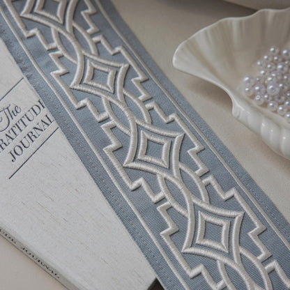 Embroidered Blackout Curtains with Pinch Pleats