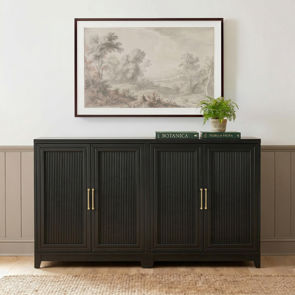 Martha Stewart Bedford Modular Fluted Storage Cabinet