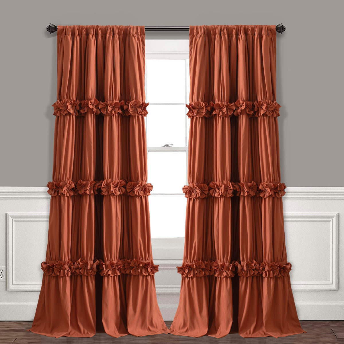 Thermal Blackout Curtains with Handmade Bow Ties