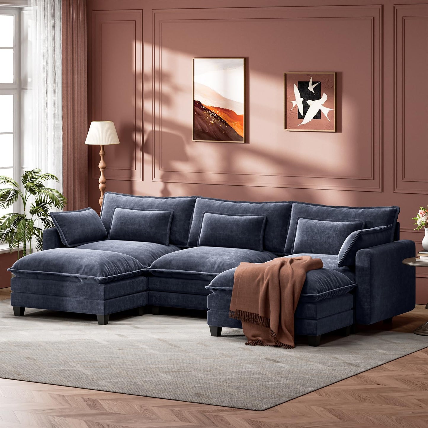 Marsail Futon Sofa Bed, Convertible Small Recliner Sleeper Sofa Bed with Adjustable Backrest