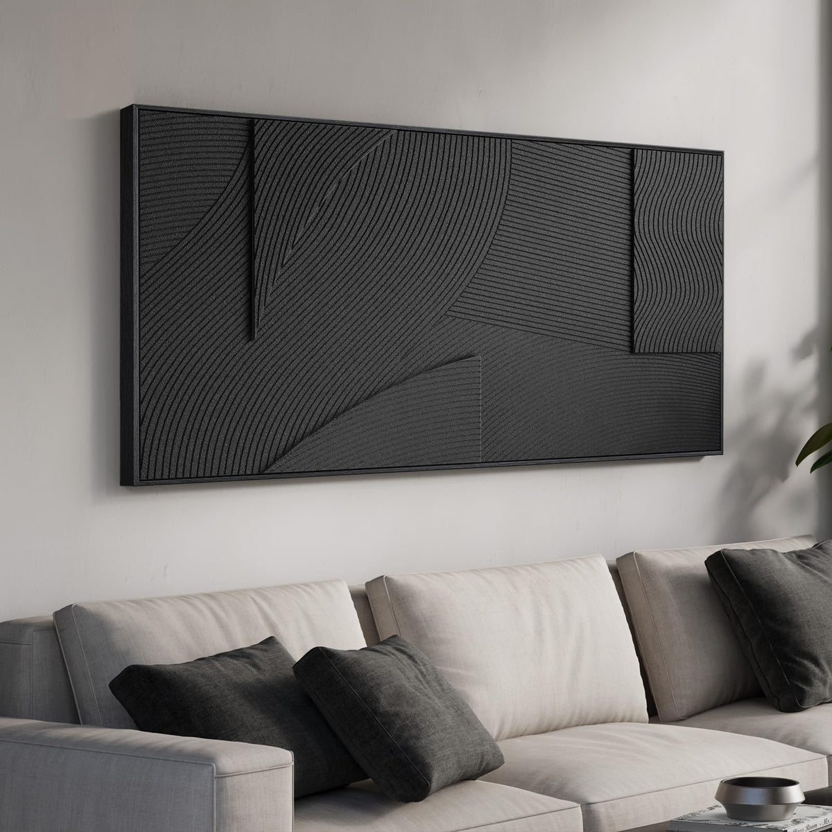 Extra Large 3D Framed Abstract Canvas Wall Art