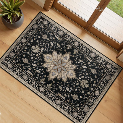 Washable Area Rug with Soft Non-Slip Backing