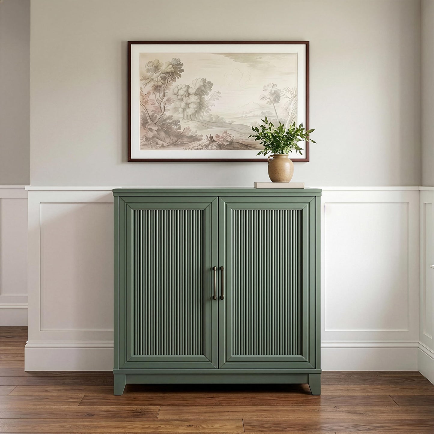 Martha Stewart Bedford Modular Fluted Storage Cabinet