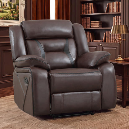 Faux Leather Reclining Living Room Furniture Set